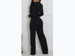 Women's Cutout Detail Jumpsuit in Black