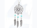 Dream Catcher Pendant Necklace - 18" L