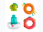 Fisher-Price Paradise Pals Baby Stacking Toy, Wobble & Stack Dinosaur