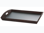 Large Rectangular Wood Tray with Chalkboard Base 21.5in - 3 Color Options