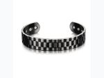 Grid Flow Opening Adjustable Magnetic Bracelet - 2 Colors Available