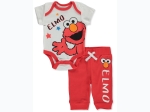 Unisex Newborn Seasame Street Elmo 2pc Jogger Set - One Size