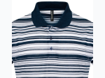 Men's Silverstone Stripe Polo Shirt in Navy & White