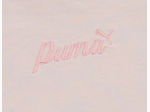 Girl's French Terry Embroidered PUMA Logo Sweatshirt in Light Pink