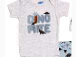 Baby Boy Dino-Mite 3pc Dino Print Set w/ Matching Beanie