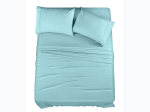 Full Size Premium Brushed Microfiber Bed Sheet Set - in Spa Blue