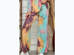 Plus Size Wide Leg Tie Dye Pocket Bell Pants - 2 Color Options