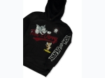 Boy's Tom & Jerry Cat & Mouse Hoodie in Black