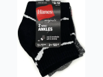 Men’s Hnes Ankle Socks 2 Pack - Shoe Sze 6 - 12