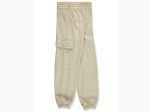 Girl's Star Ride fleece Cargo Jogger Pants in Ivory