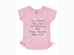 Girl's Pink Velvet 3pk Printed T-Shirts in Pink, White & Grey - Size 4-6x