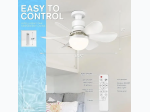 Ceiling Socket Fan Light with Remote – 3 Speed – Dimmable Led