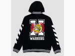 Men's Warriors Fleece Varsity Jacket in Black