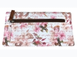 Famous Maker Clutch Wallet - Pink Floral On White