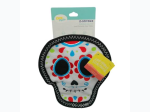 Zippy Paws Z-Stitch Santiago the Sugar Skull Durable Dog Toy