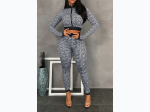 Junior's Geo Print Crop Jacket & Leggings Set - 3 Color Options