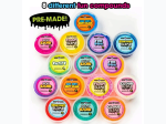 Original Stationery Creative 8 in 1 Slime Putty Variety Tub