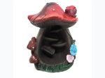 Mushroom House Backflow Incense Burner w/ Assorted  Cones -  5" H