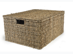 Medium Sea Grass Storage Box with Lid