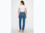 Women's Straight Leg Denim Boyfriend Jeans in Medium Wash