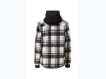 Boy's Plaid Flannel Button-Up Hooded Shirt - 4 Color Options