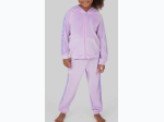 Little Girls Velour Shimmer Hoodie and Jogger Set - 2 Color Options