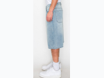 Men's Baggy Fit Denim Shorts in Light Wash