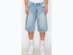 Men's Baggy Fit Denim Shorts in Light Wash