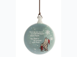 Winnie Pooh Christmas Disc Ornament - "How do you know it's Christmas?"