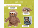 Tickle & Main Sloth Sleepover Set with Plush Sloth Book and Sleep Mask in Gift Box