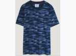 Men's Brushed Camo Crew in Blue