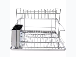 MegaChef Stainless Iron Shelf Dish Rack - 15.5 Inch