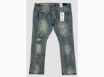 Big & Tall Rock The Bells Distressed Denim Jeans - 33" Inseam