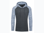 Men's Raglan Long Sleeves Light Weight Hoodie - 2 Color Options