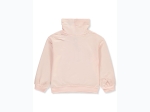 Girl's Sammy & Nat Funnel Neck Sweatshirt in Pale Pink - Sizes 5-8