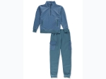 Boy's Quad Seven Solid Quilted Fleece 1/4 Zip Cargo Jogger Set - 2 Color Options