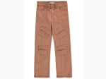 Girl's Poplin Cargo Pants in Mocha