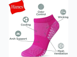 Women’s ‘Hanes’ No Show Socks 6 Pair Pack