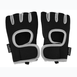 Swift Fit Gray Workout Gloves with Padded Palm Grip