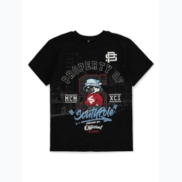 Boy's Southpole Varsity Bear Graphic T-Shirt in Black