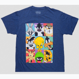 Men's Looney Tunes T-Shirt In Blue -  Sizing: Xsmall - Large