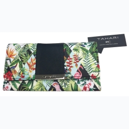 Famous Maker Clutch Wallet - Colorful Tropical Life