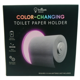Brilliant Ideas LED Color Changing Toilet Paper Holder