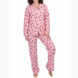 Women's Nail Polish Print PJ Set