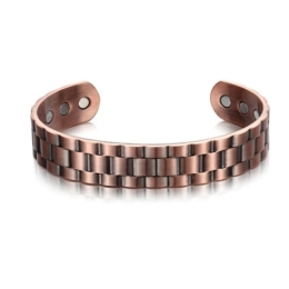 Grid Flow Opening Adjustable Magnetic Bracelet - 2 Colors Available