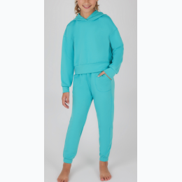 Girls Scuba Pullover Hoodie and Jogger Set - 3 Color Options