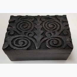 Spiral Tree of Life Design Antique Finish Wooden Box