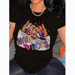 Women's Dripping Art - Nail Boss T-Shirt - 2 Color Options