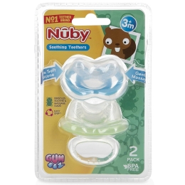 Nuby 2-Pack Easy-Grip Gum-eez Pacifier Teethers