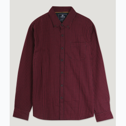 Men's Mini Checks Flannel Shirt - Red